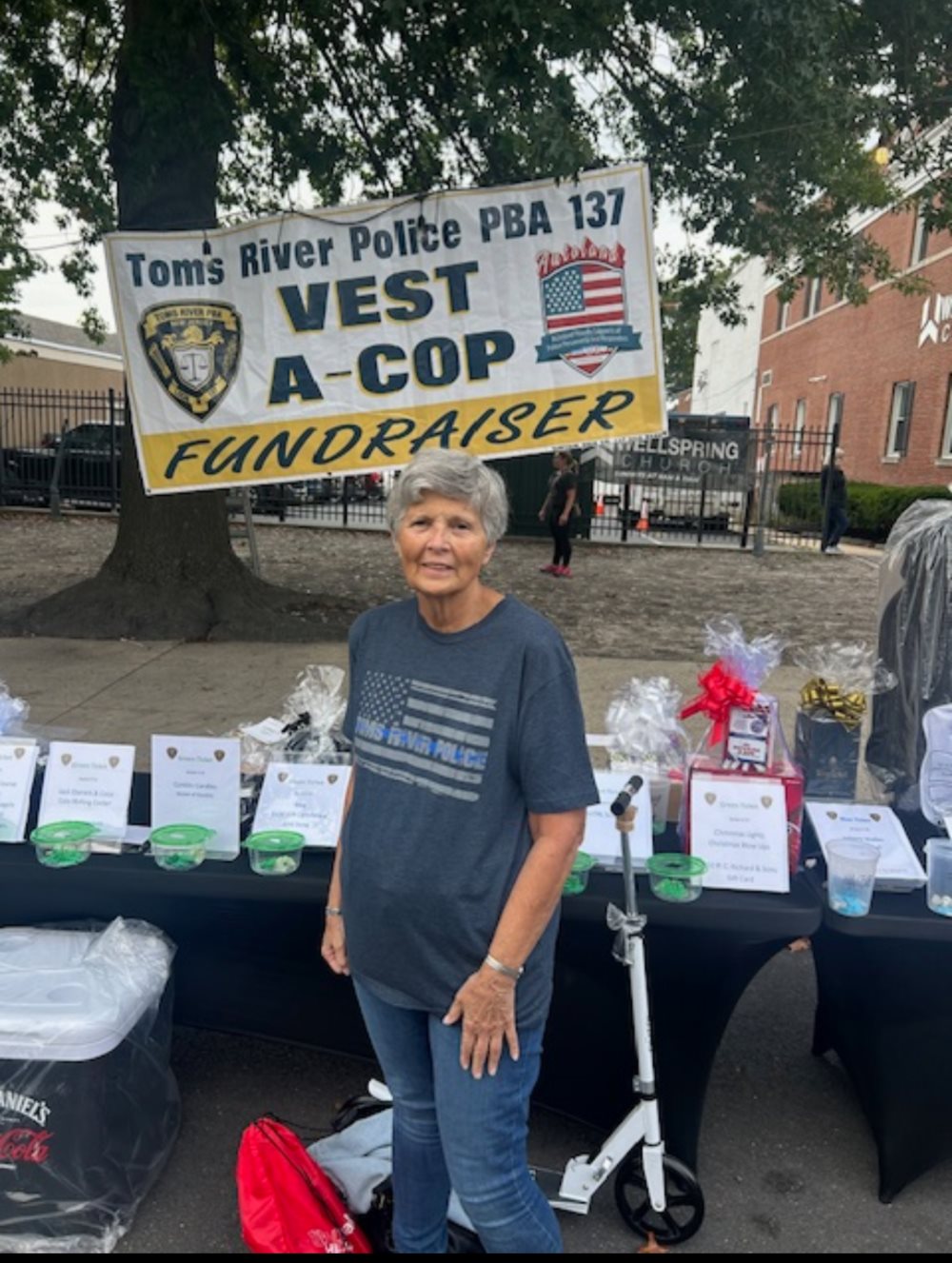 At the Toms River Police Fundraiser.