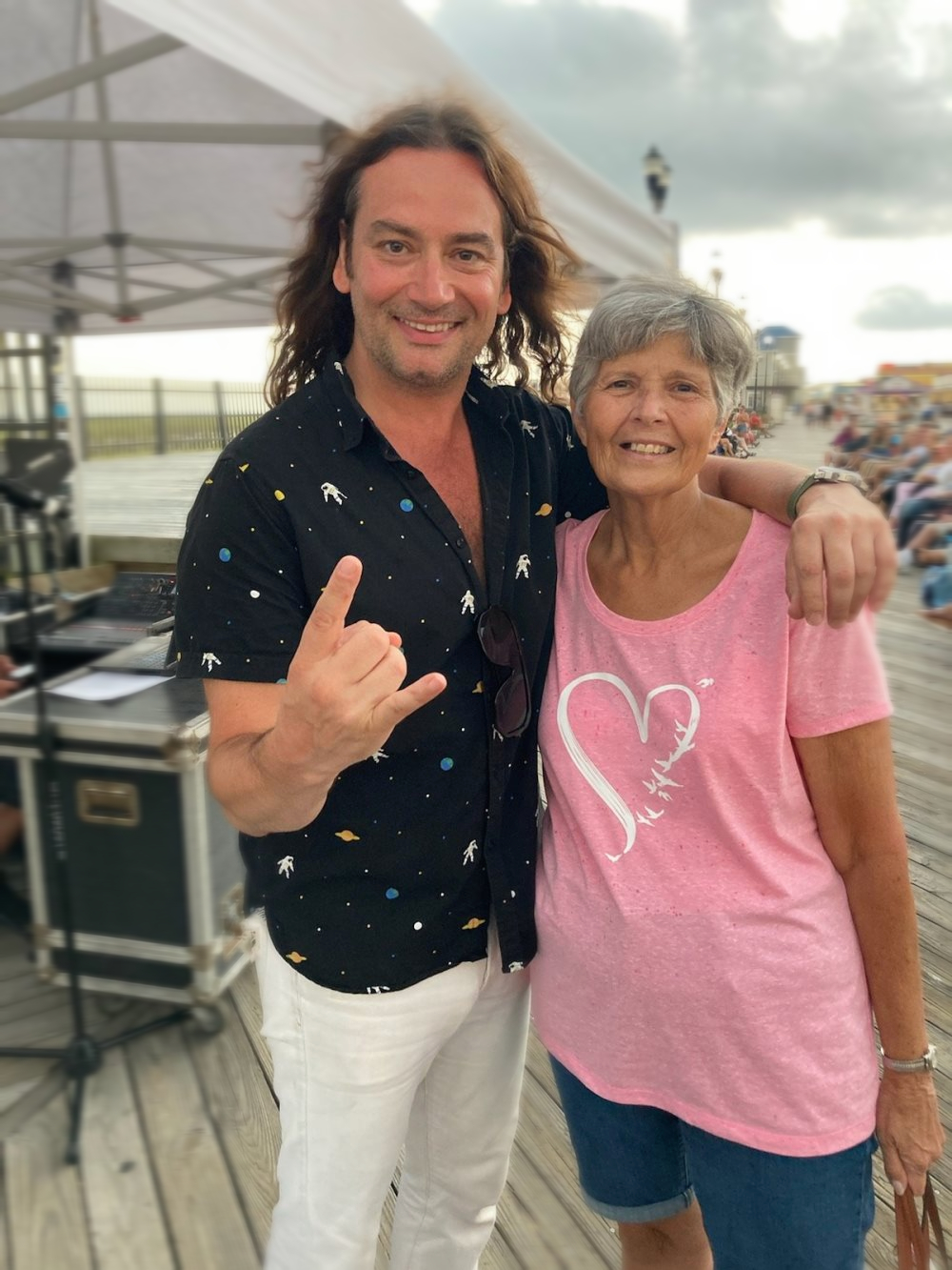 With Constantine Maroulis (Broadway, Rock & Roll Man).